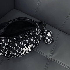 895 -  Túi MLB Monogram Hip Sack New York Yankees - Black - Túi Bao Tử - Code 3AHSM012N-50BKS [HÀNG CHÍNH HÃNG]