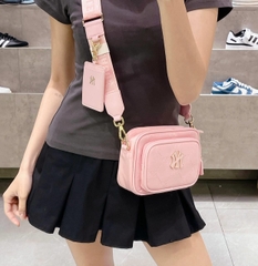 499 -  Túi MLB NY Monogram - Hồng - Code 7ACRMD04N-50PKM [HÀNG CHÍNH HÃNG]