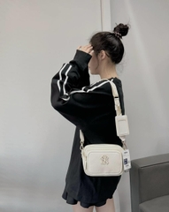 498 -  Túi MLB NY Monogram - Trắng Kem - Code 7ACRMD04N [HÀNG CHÍNH HÃNG]