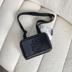 491 -  Túi MLB NY Slugger Cross Bag - Ngang - Đen Bóng - Code 7ACRM013N-50BKS [HÀNG CHÍNH HÃNG]