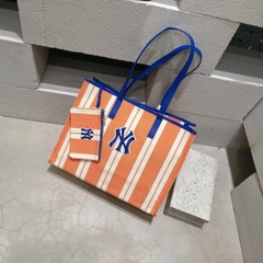709 -  Túi MLB Tote Ethnic Stripe Bag New York Yankees - Orange - Code 3AORL0323 50ORL [HÀNG CHÍNH HÃNG]
