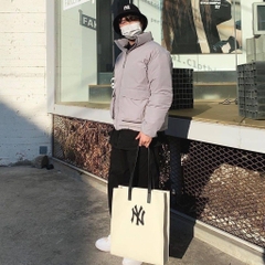 1103 -  Túi MLB Tote Canvas New York Yankees Cream - Code 3AORM022N 50CRS [HÀNG CHÍNH HÃNG]
