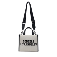 1135 - Túi MLB Korea Varsity Jacquard Tote Bag LA Dodgers Cream - Code 3AORS024N 07CRM [HÀNG CHÍNH HÃNG]