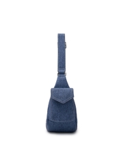 1220 - Túi MLB Basic Mega Logo Denim Cargo Bag New York Yankees Indigo 3ABQM034N-50INS [HÀNG CHÍNH HÃNG]