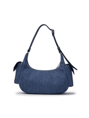 1220 - Túi MLB Basic Mega Logo Denim Cargo Bag New York Yankees Indigo 3ABQM034N-50INS [HÀNG CHÍNH HÃNG]