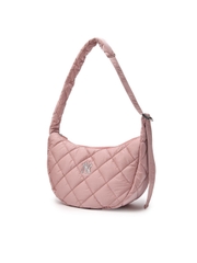 1159 - Túi Kẹp Nách MLB Korea Curve Padded Hobo Bag New York Yankees Pink 3ABQL064N-50PKM Hồng [HÀNG CHÍNH HÃNG]