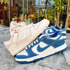 457 -  Giày Nike Dunk Low Sashiko Industrial Blue - Code DV0834 - 101 [HÀNG CHÍNH HÃNG]