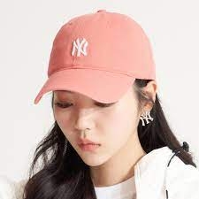 426 -  Nón MLB Unstructured Ball cap - Hồng Cam - Ny Trắng Nhỏ [HÀNG CHÍNH HÃNG]