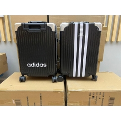 724 -  Vali Adidas Đen Sọc Trắng - Size Cabin 22 Xách Tay - Đen [HÀNG CHÍNH HÃNG]