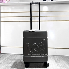 2674 - Vali Lee Size 20 Xách Tay Embossed Logo Xám Chì (Mang Lên Máy Bay) [HÀNG CHÍNH HÃNG]
