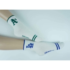 245 -  Vớ/Tất Korea MLB Thể Thao - Cổ Lửng - LA Xanh Dương [HÀNG CHÍNH HÃNG]