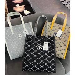 743 -  Túi MLB Tote Mono Diamond Jackquard NY Beige - Be - Code 3AORM012N 50BGS [HÀNG CHÍNH HÃNG]