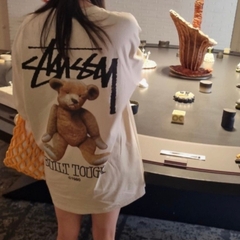 853 -  Áo Stussy Built Tough Bear - Beige - Code 1904893 [HÀNG CHÍNH HÃNG]
