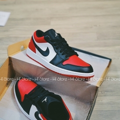 725 - (074) Giày Nike Jordan 1 Low Bred Toe 553558 161 | 553560-612 | 553558-612 [HÀNG CHÍNH HÃNG]