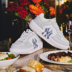 035 -  Giày MLB Liner NY White Grey - Xám - Code 3ASXCA12N [HÀNG CHÍNH HÃNG]