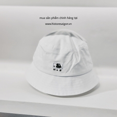 069 -  Nón Bucket MLB Trắng NY [HÀNG CHÍNH HÃNG]