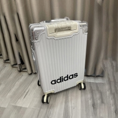 646 -  Vali Adidas Sticker Power - Size Cabin 22 Xách Tay - Trắng Kem [HÀNG CHÍNH HÃNG]