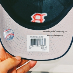 040 -  Nón New Era - Xanh Dương Navy - B đỏ [HÀNG CHÍNH HÃNG]