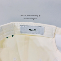 042 -  Nón MLB Trắng Kem - Yankee xanh lá [HÀNG CHÍNH HÃNG]