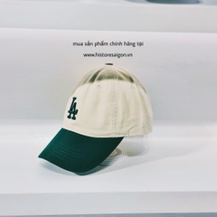041 -  Nón MLB Trắng Kem - LA Xanh Lá [HÀNG CHÍNH HÃNG]