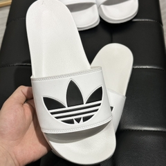010 -  Dép Adidas Adilette Lite - Trắng - Logo đen [HÀNG CHÍNH HÃNG]