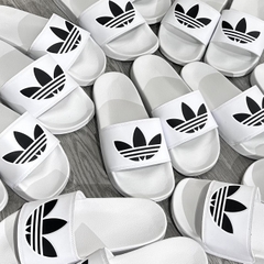 010 - [HÀNG CHÍNH HÃNG] Dép Adidas Adilette Lite - Trắng - Logo đen