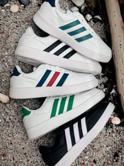 251 -  Giày Adidas Break Net 2.0 - Wht/Gre - Trắng Sọc Xanh Lá [HÀNG CHÍNH HÃNG]