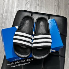 228 -  Dép Adidas Adilette 22 - Đen Viền Trắng [HÀNG CHÍNH HÃNG]