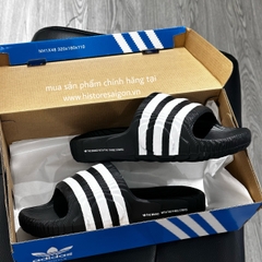 228 -  Dép Adidas Adilette 22 - Đen Viền Trắng [HÀNG CHÍNH HÃNG]