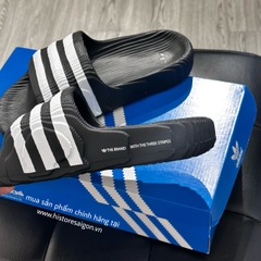 228 -  Dép Adidas Adilette 22 - Đen Viền Trắng [HÀNG CHÍNH HÃNG]