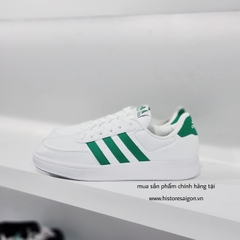 251 -  Giày Adidas Break Net 2.0 - Wht/Gre - Trắng Sọc Xanh Lá [HÀNG CHÍNH HÃNG]