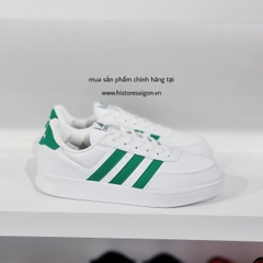 251 -  Giày Adidas Break Net 2.0 - Wht/Gre - Trắng Sọc Xanh Lá [HÀNG CHÍNH HÃNG]