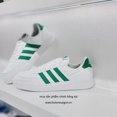 251 -  Giày Adidas Break Net 2.0 - Wht/Gre - Trắng Sọc Xanh Lá [HÀNG CHÍNH HÃNG]