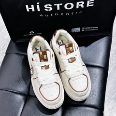 238 -  Giày MLB Liner Big B Monogram - Trắng Viền Nâu LV - Code 3ASXCLR3N-43BRS [HÀNG CHÍNH HÃNG]
