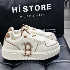 238 -  Giày MLB Liner Big B Monogram - Trắng Viền Nâu LV - Code 3ASXCLR3N-43BRS [HÀNG CHÍNH HÃNG]