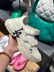 213 -  Sandal MLB Big Ball Chunky Mas LA Đen - Trắng Kem - Code 3ASDCH133-07CRS [HÀNG CHÍNH HÃNG]