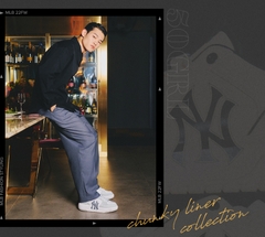 035 -  Giày MLB Liner NY White Grey - Xám - Code 3ASXCA12N [HÀNG CHÍNH HÃNG]