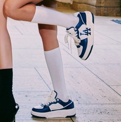 227 -  Giày MLB Chunky Liner Basic LA - White/D.Navy [HÀNG CHÍNH HÃNG]