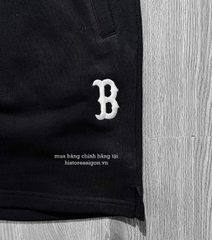 486 -  Quần New Era B Boston - Đen chữ trắng - Code 13574667 [HÀNG CHÍNH HÃNG]