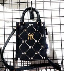 492 -  Túi MLB NY Monogram - Phonebag Dọc - Đen - Code 7ACRMD34N-50BKL [HÀNG CHÍNH HÃNG]