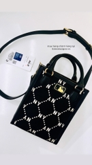 492 -  Túi MLB NY Monogram - Phonebag Dọc - Đen - Code 7ACRMD34N-50BKL [HÀNG CHÍNH HÃNG]