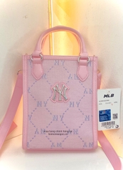 488 -  Túi MLB NY Monogram - Phonebag Dọc - Hồng Pinky - Code 7ACRMD34N 50PKL [HÀNG CHÍNH HÃNG]