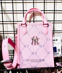 488 -  Túi MLB NY Monogram - Phonebag Dọc - Hồng Pinky - Code 7ACRMD34N 50PKL [HÀNG CHÍNH HÃNG]