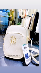 495 -  Túi MLB NY Monogram Mini - Trắng Kem - Code 7ACRMDD4N-50CRS [HÀNG CHÍNH HÃNG]