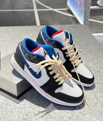 519 -  Giày Nike Air Jordan 1 Low Blue Sashiko FV3622 141 [HÀNG CHÍNH HÃNG]