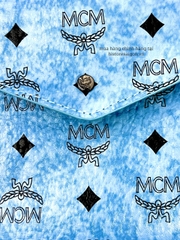 526 -  Ví/Bóp MCM Clutch Monogram Gift - Xanh Vân Mây [HÀNG CHÍNH HÃNG]