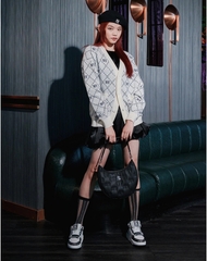 522 -  Giày MLB Liner Mid Monogram NY - Xám Đen - Code 3ASXCDN3N-50BKS [HÀNG CHÍNH HÃNG]