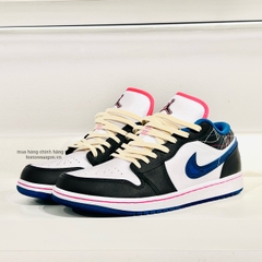 519 -  Giày Nike Air Jordan 1 Low Blue Sashiko FV3622 141 [HÀNG CHÍNH HÃNG]