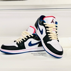519 -  Giày Nike Air Jordan 1 Low Blue Sashiko FV3622 141 [HÀNG CHÍNH HÃNG]