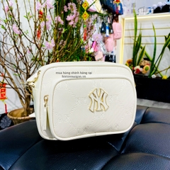 498 -  Túi MLB NY Monogram - Trắng Kem - Code 7ACRMD04N [HÀNG CHÍNH HÃNG]